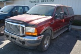 2001 Ford Excursion Limited, 181,000, Red and Gray In Color, v-10, Good Interior, 4x4, 3 Rows of Sea