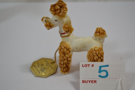 Vintage "Weather Pet" Poodle Figurine; Made in Italy