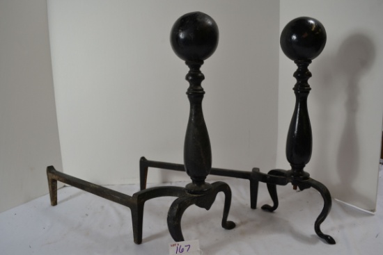 Pair of Cast Iron "And Irons"