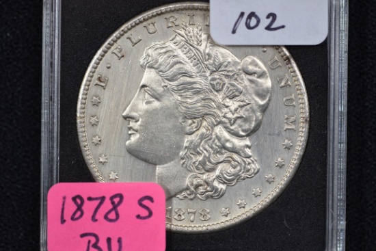 1878-S Morgan Silver Dollar; BU