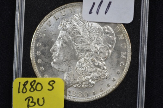 1880-S Morgan Silver Dollar; BU