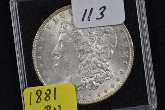 1881 Morgan Silver Dollar; BU