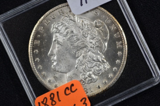1881-CC Morgan Silver Dollar; MS 63