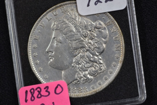 1883-O Morgan Silver Dollar; BU