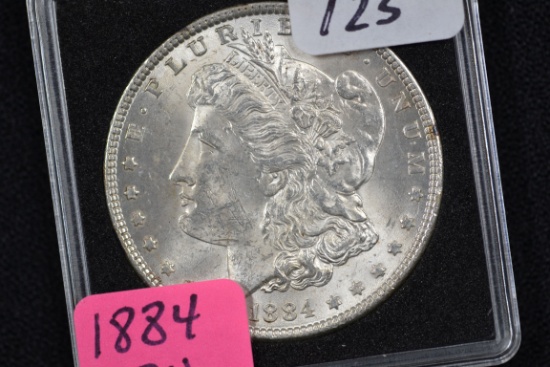 1884 Morgan Silver Dollar; BU