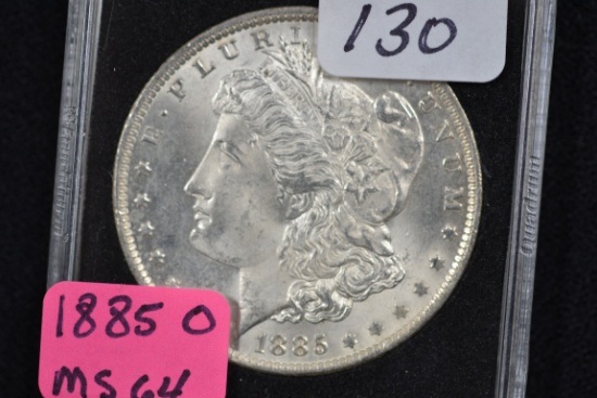 1885-O Morgan Silver Dollar; MS 64