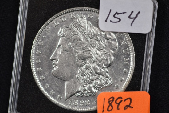 1892 Morgan Silver Dollar; MS 64