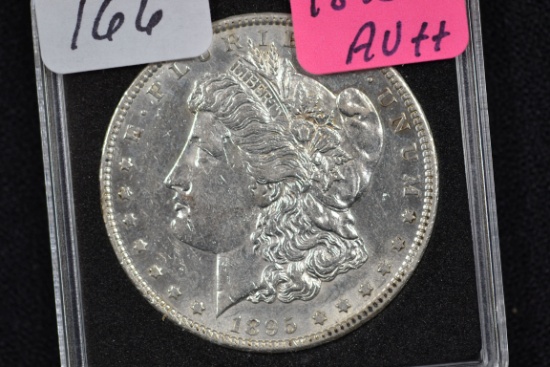 1895-S Morgan Silver Dollar; AU+
