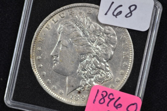 1896-O Morgan Silver Dollar; AU