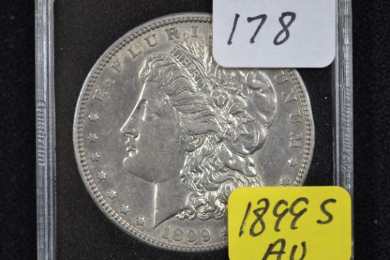 1899-S Morgan Silver Dollar; AU