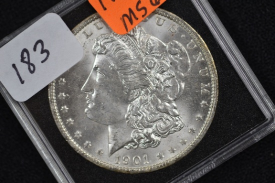1901-O Morgan Silver Dollar; MS 63