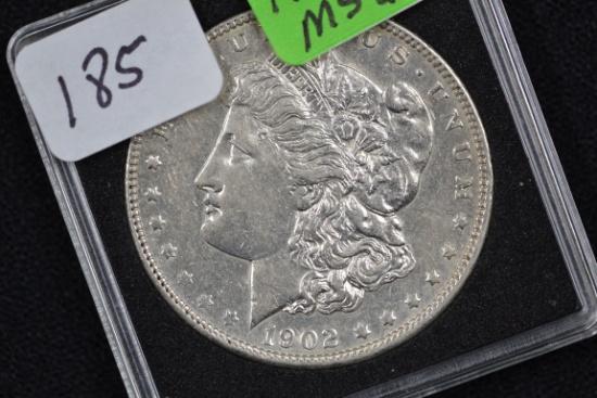 1902 Morgan Silver Dollar; MS 60
