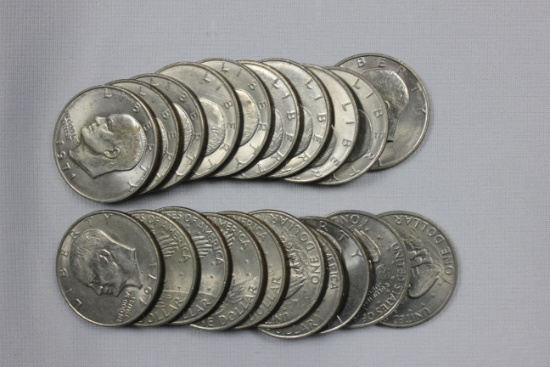 Group of 20 - 1971-D Eisenhower Dollars; Circ.