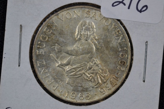 1963 Australian 25 Schilling; .800 Silver