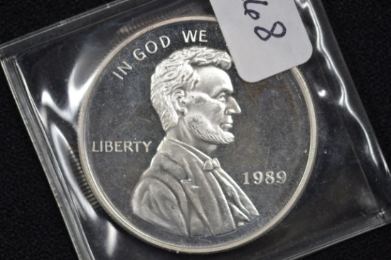 1 Oz. Silver Round 1989 Lincoln Penny