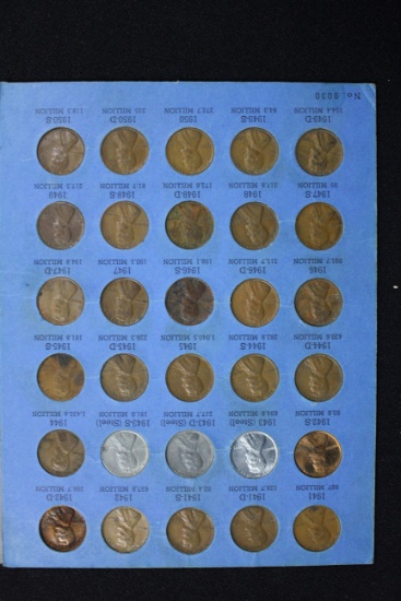 1941 - 1974-S Lincoln Penny Set