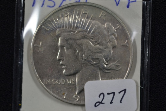 1934-D Peace Dollar; VF