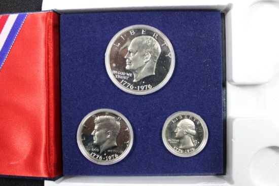 1976 Three Coin 40% Silver Proof Set