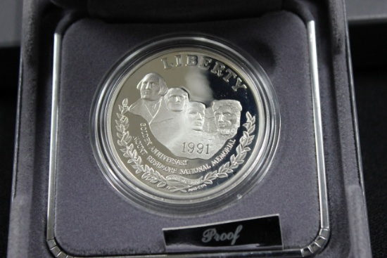 1991 U.S. Mount Rushmore Anniversary Coins