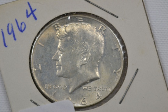 1964 Kennedy Silver Half Dollar; BU