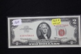 1963-A Two Dollar Red Seal Note; Uncirc. 63