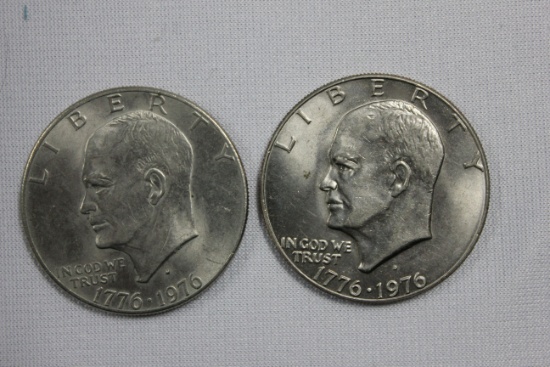 Pair of 1976 Eisenhower Dollars
