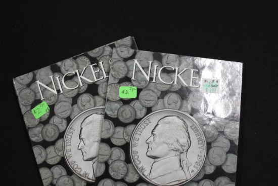 Pair of Incomplete Jefferson Nickel Books; Includes 115 Jefferson Nickels and One Buffalo Nickel