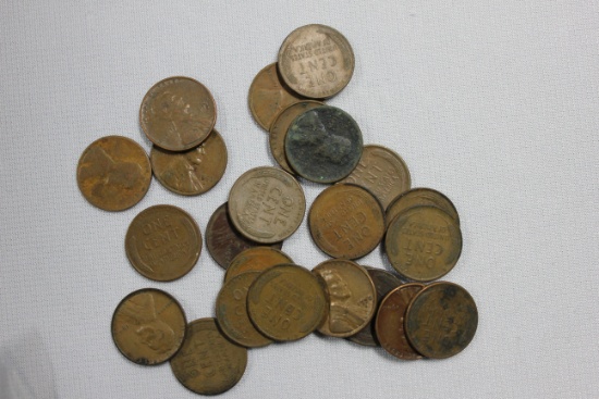 Group of 24 - Wheat Pennies