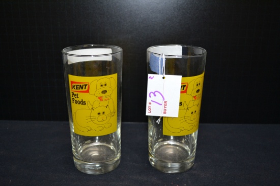 Pair of Kent Feeds Drinking Glasses