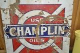 Champlin Oil Doubled-Sided Sign; 48