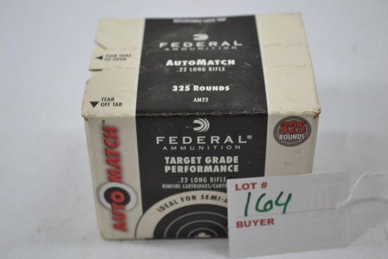 Federal Auto Match 22 LR Ammo, 325rd, Target Grade
