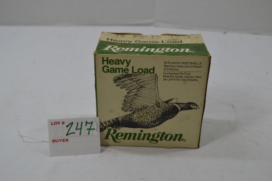 Remington Heavy Game Load Ammo 25 Shells 12 Gauge 2 3/4" 4 Shot