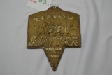 Keen Kutter Plaque; E.C. Simmons Brass Plaque, 5 1/2