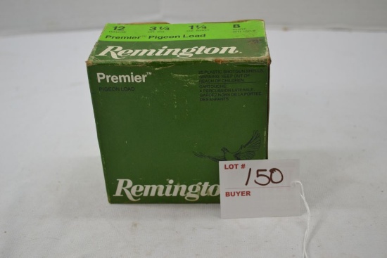 Remington Premier Pigeon Load 12 Gauge Ammo, 1-1/4oz 8 Shot 25 Shells