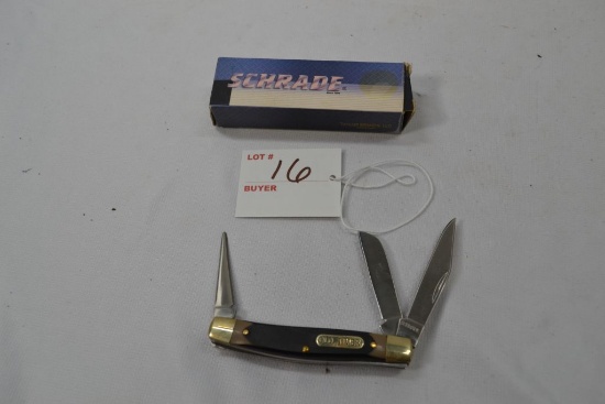 Schrade "Old Timer" 3 Blade 3" Handle Pocket Knife