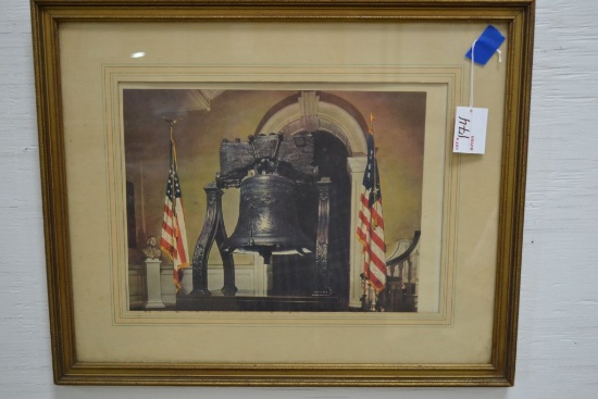 Liberty Bell Photo Print; Matted and Framed; 21-1/2"x 17-1/2"