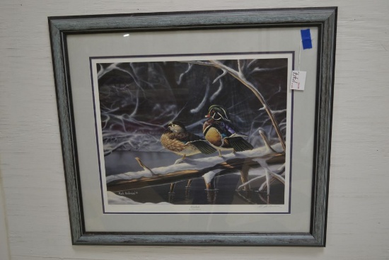 "Interlude" by Mark Anderson Matted and Framed Print; Signed and Numbered; No.451 of 4700; 31"x27-1/