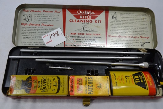 Outers Rifle Cleaning Kit No.477; Includes Oil, Patches, Solvent, and Rod