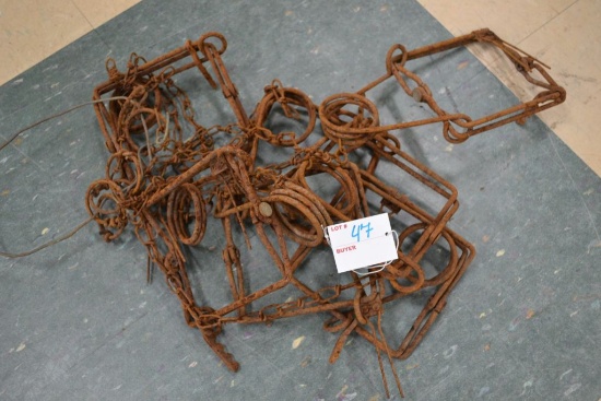 Group of Vintage Muskrat Traps