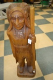 Hand Carved Indian Chief Statue 40