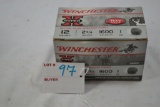 Winchester Super X Rifled Slug Deer, Hollow Point 12 Gauge Ammo 2-3/4
