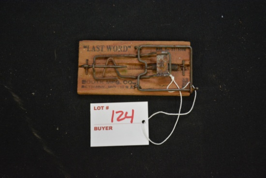 The Last Word Mouse Trap; Marked Booth Mfg. Co., Bethany, MO