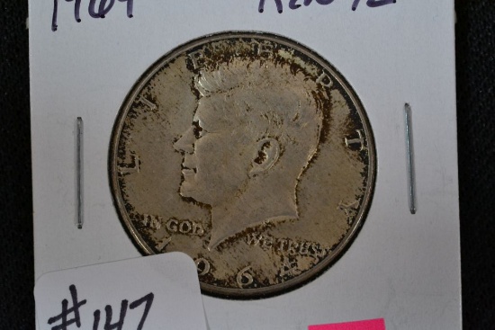 1964 Kennedy Half Dollar; F