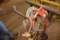 Rubber-Wheeled Oxyacetylene Torch Cart w/Olson Regulator; No Bottle