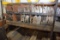 3-Shelf Rack with Bins of Fabrication Material including Various Lengths of Channel Steel and 3