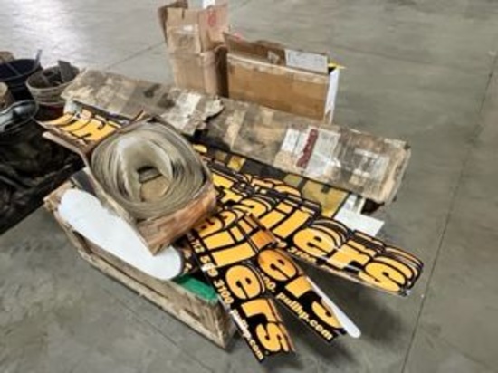 1 Large Lot Various Sized HP Trailer Stickers