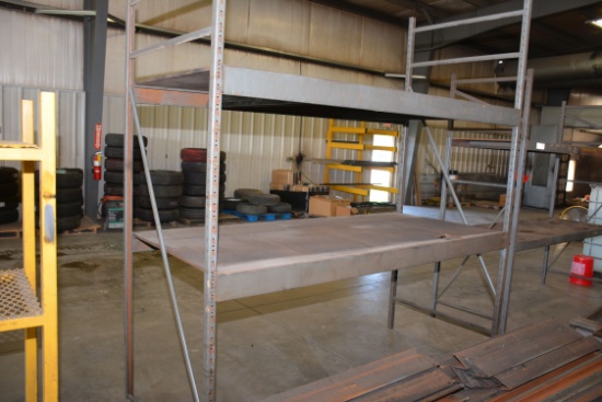 4 - Commercial Shelving Sections 8'5"x3'8"x9'4"; 4xBID