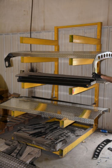 5-Tier Cantilever Material Storage Rack; Approx. 4'x8'; RACK ONLY
