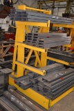 4-Shelf Double-Sided Cantilever Rack w/Hanging Racks on Back; 46