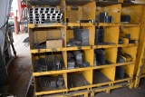 16-Compartment Rack w/Contents including Misc. Steel and Trailer Parts; Rack is 80